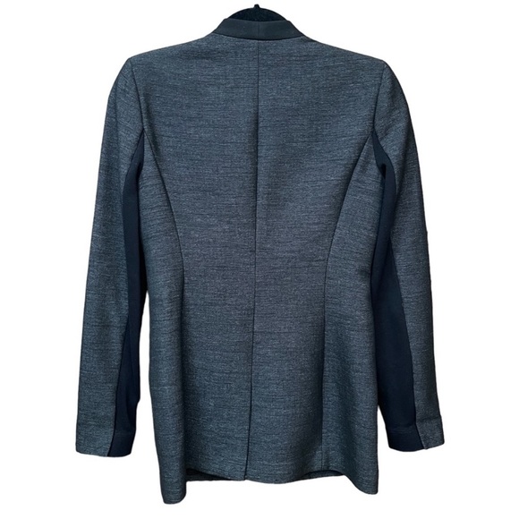 BCBGMaxAzria Lawson Boyfriend Tailored Oversize Tuxedo Black Blazer Jacket XS - Picture 9 of 13